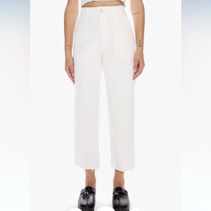 Mother - Patch Pocket Private Ankle Fray in Fairest of Then All Size 34 NWT